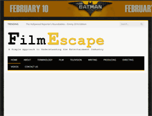 Tablet Screenshot of filmescape.com